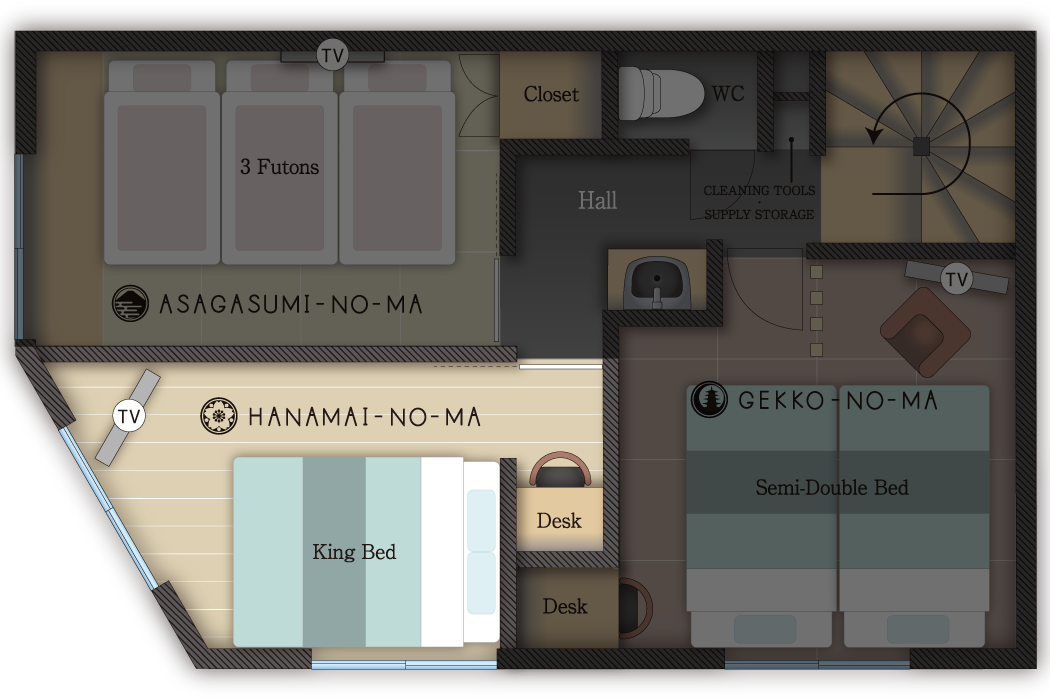 2F・花舞の間見取り図